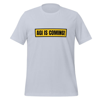 Image of the AGI IS COMING! T-Shirt (unisex) Light Blue / M.