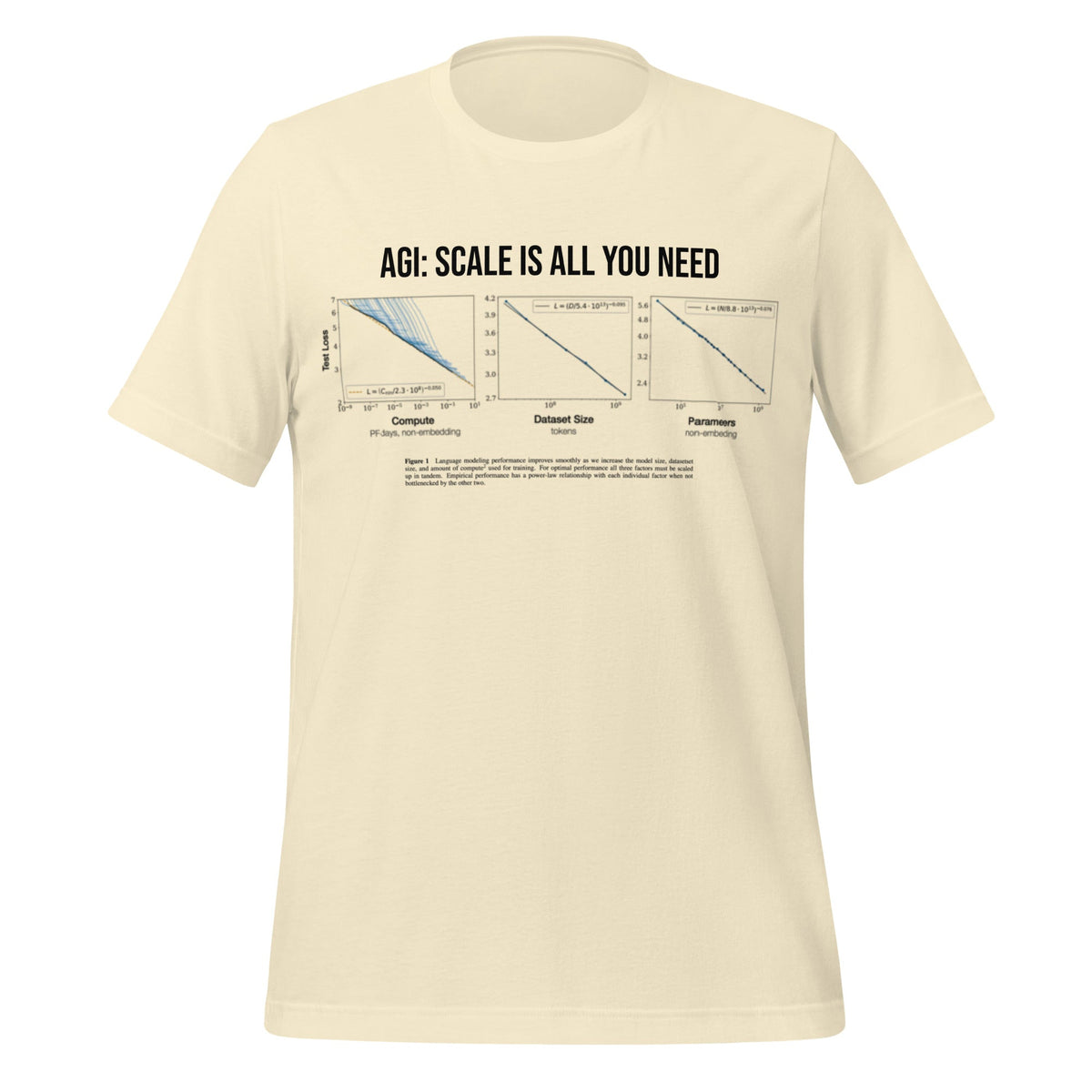 Image of the AGI: Scale Is All You Need T-Shirt (unisex) Natural / M.