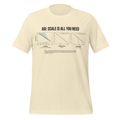 Image of the AGI: Scale Is All You Need T-Shirt (unisex) Natural / M.