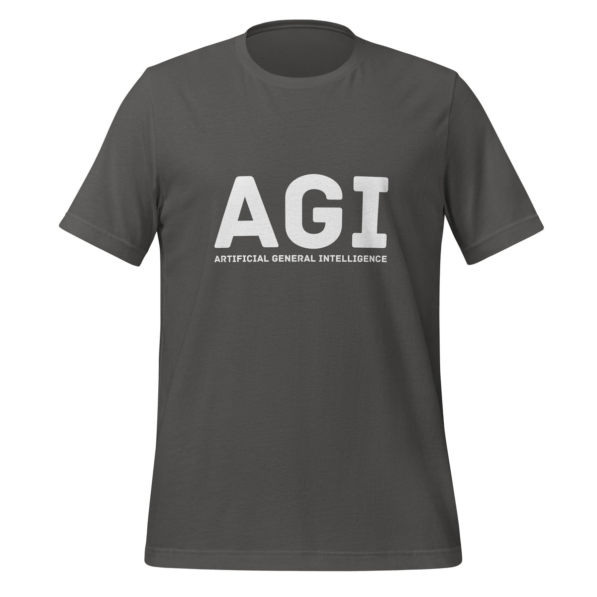 Product mockup photo of the AGI T Shirt 1 (unisex) Asphalt / M.