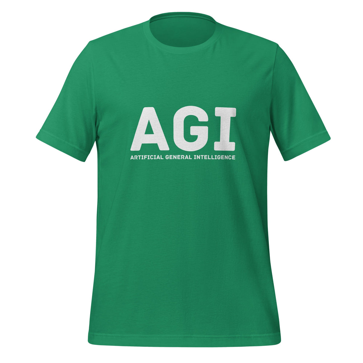 Product mockup photo of the AGI T Shirt 1 (unisex) Kelly / M.