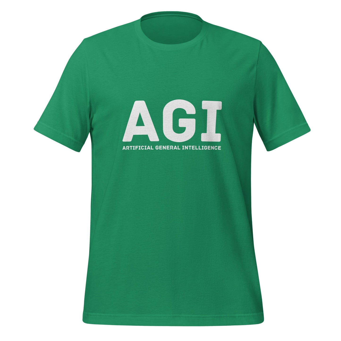 Product mockup photo of the AGI T Shirt 1 (unisex) Kelly / M.