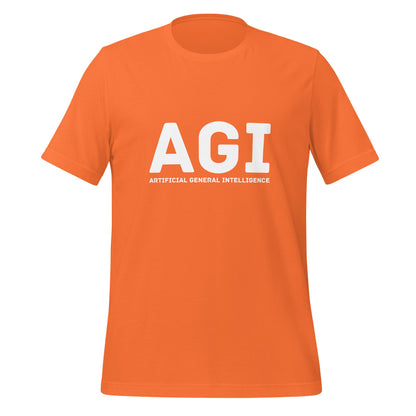 Product mockup photo of the AGI T Shirt 1 (unisex) Orange / M.