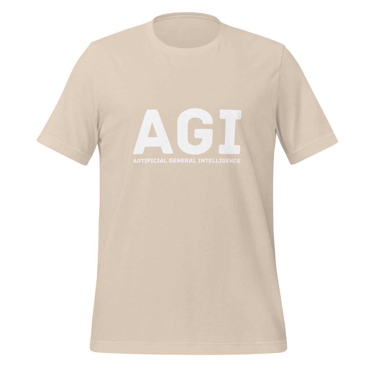 Product mockup photo of the AGI T Shirt 1 (unisex) Soft Cream / M.