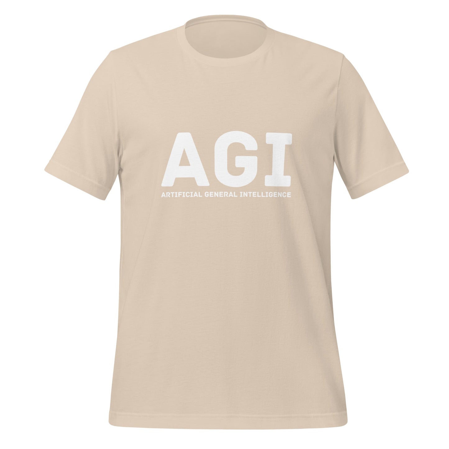 Product mockup photo of the AGI T Shirt 1 (unisex) Soft Cream / M.