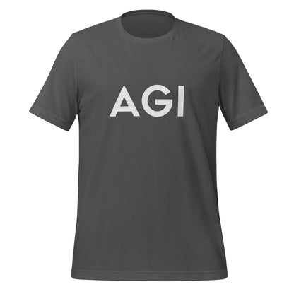 Product mockup photo of the AGI T Shirt 2 (unisex) Asphalt / M.