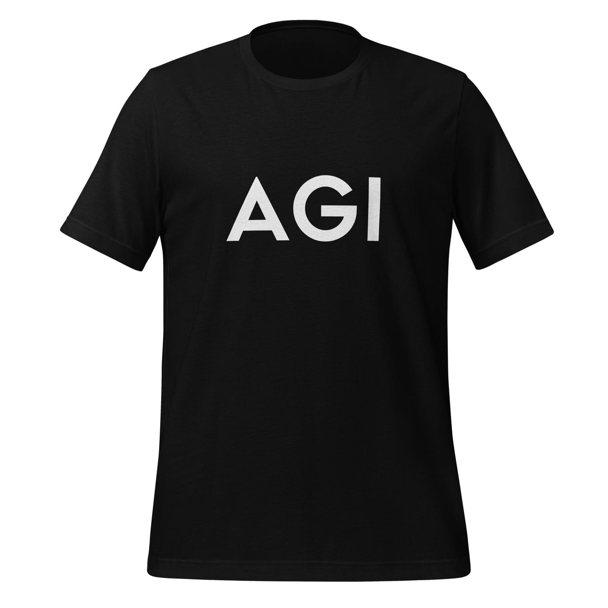 Product mockup photo of the AGI T Shirt 2 (unisex) Black / M.
