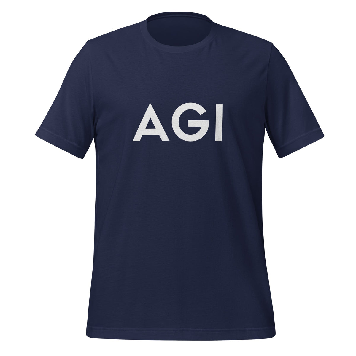 Product mockup photo of the AGI T Shirt 2 (unisex) Navy / M.