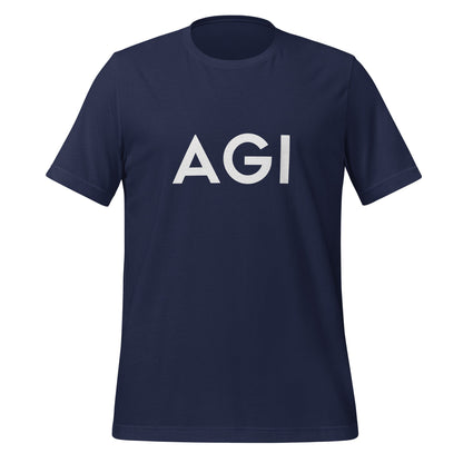 Product mockup photo of the AGI T Shirt 2 (unisex) Navy / M.