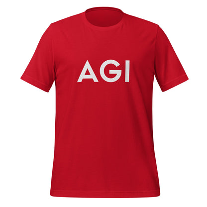 Product mockup photo of the AGI T Shirt 2 (unisex) Red / M.