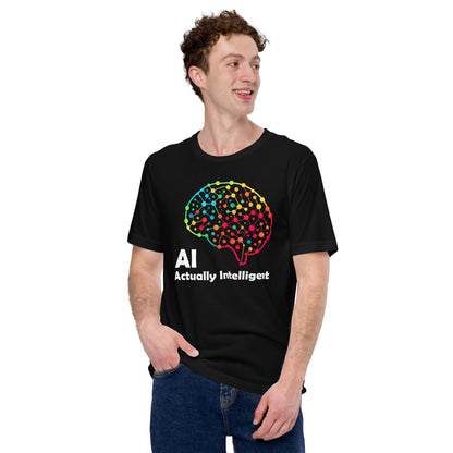 Image of the AI Actually Intelligent T-Shirt (unisex).