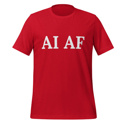 Image of the AI AF T-Shirt (unisex) Red / M.