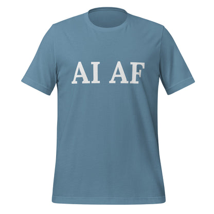 Image of the AI AF T-Shirt (unisex) Steel Blue / M.