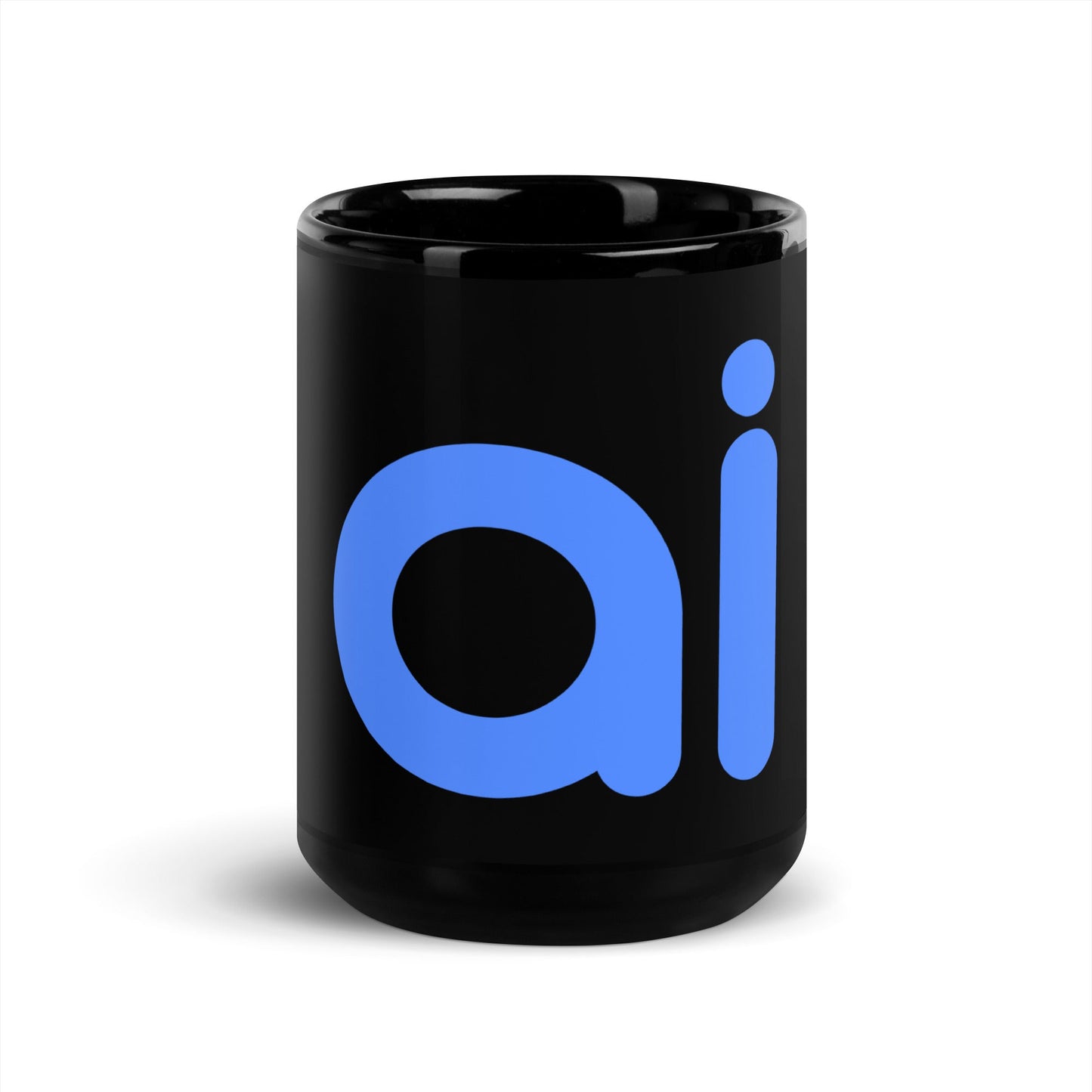 Image of the ai Black Glossy Mug 15 oz.