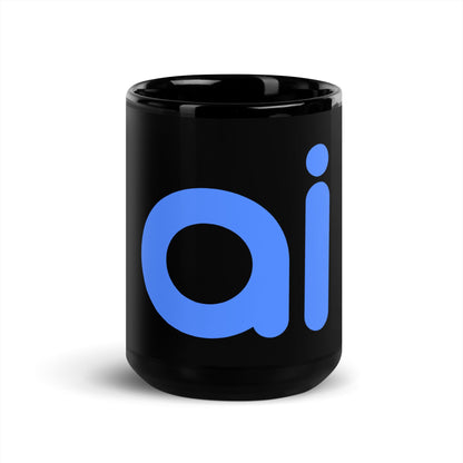 Image of the ai Black Glossy Mug 15 oz.