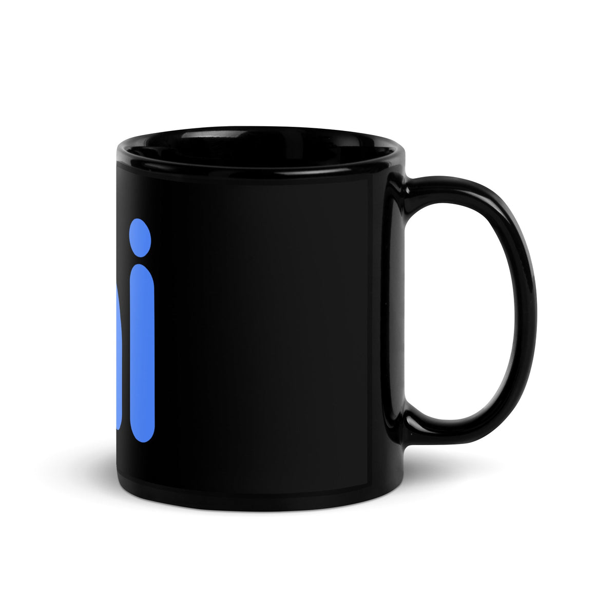 Image of the ai Black Glossy Mug.