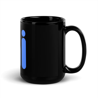 Image of the ai Black Glossy Mug.