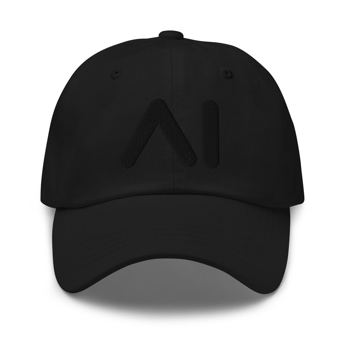 Image of the AI Black Logo Cap Black.