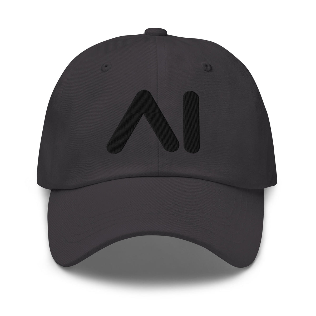 Image of the AI Black Logo Cap Dark Grey.