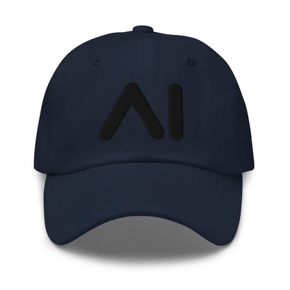Image of the AI Black Logo Cap Navy.