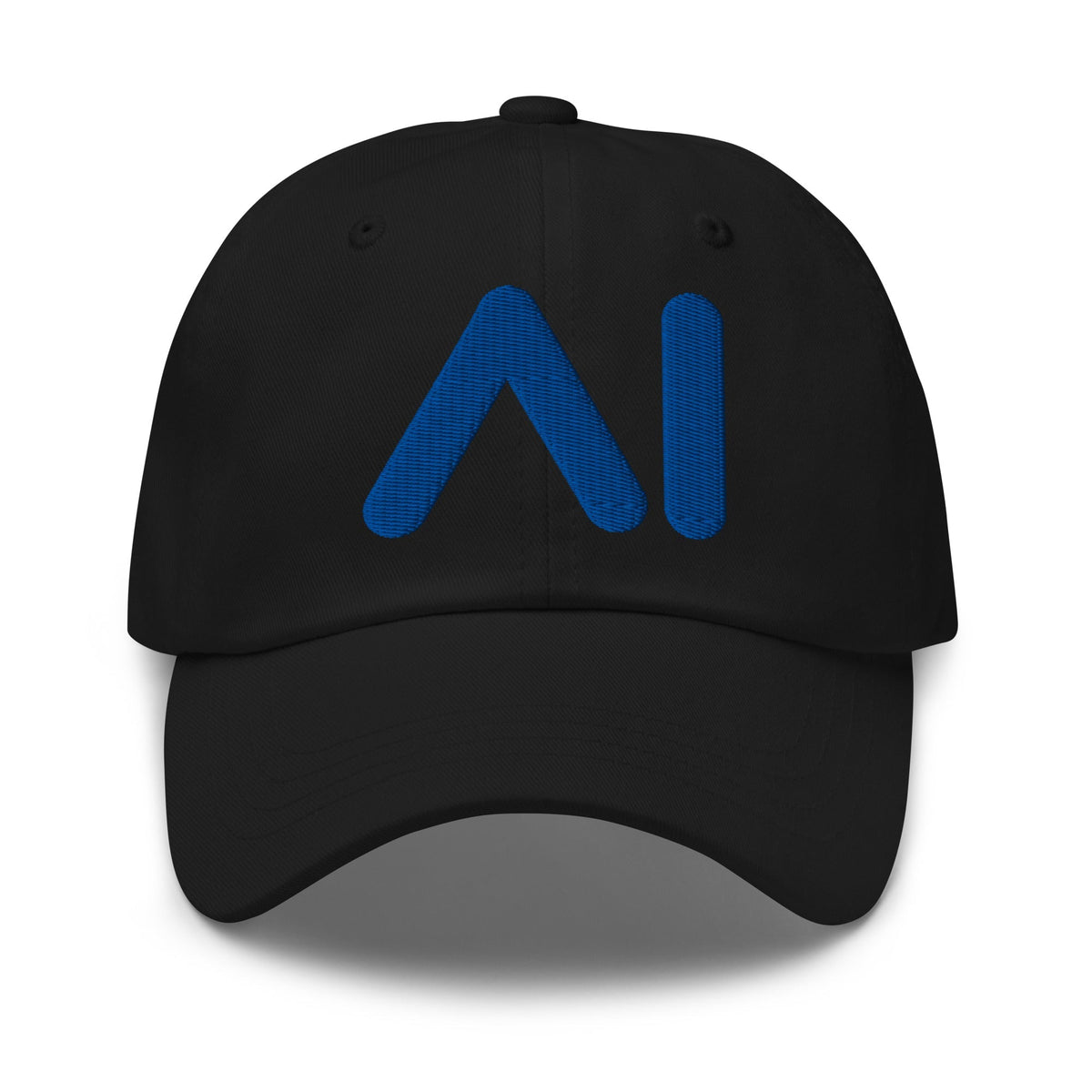Image of the AI Blue Logo Cap Black.