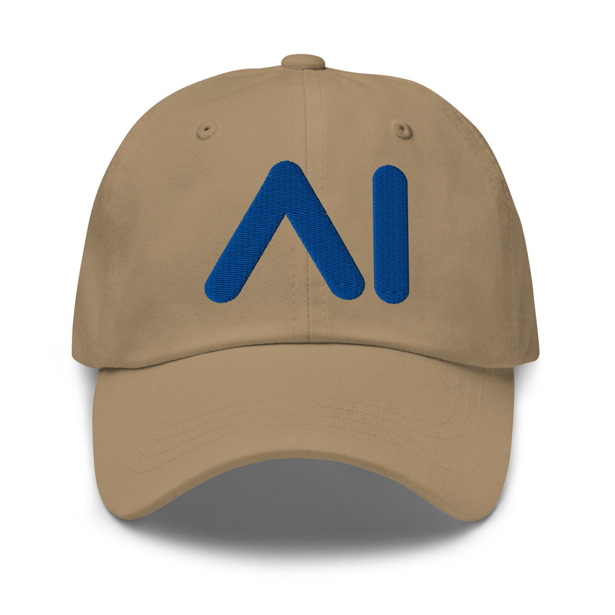 Image of the AI Blue Logo Cap Khaki.