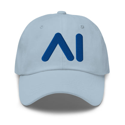 Image of the AI Blue Logo Cap Light Blue.