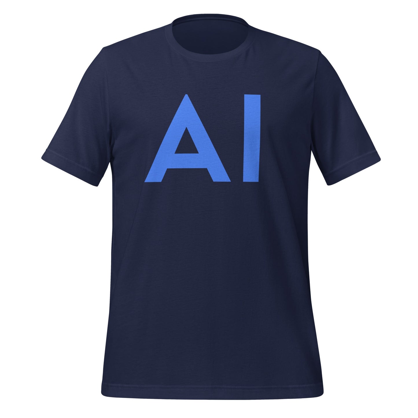 Image of the AI Blue T-Shirt (unisex) Navy / M.