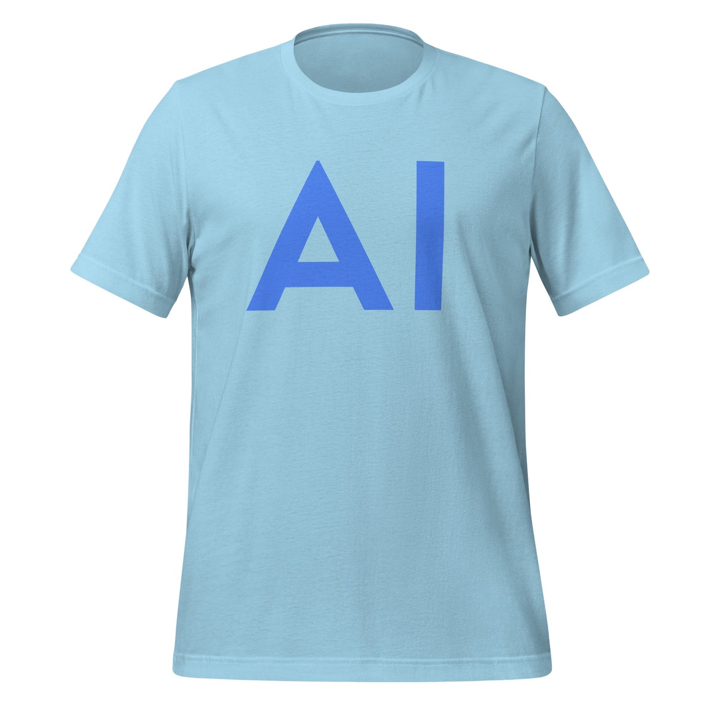 Image of the AI Blue T-Shirt (unisex) Ocean Blue / M.