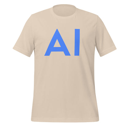 Image of the AI Blue T-Shirt (unisex) Soft Cream / M.