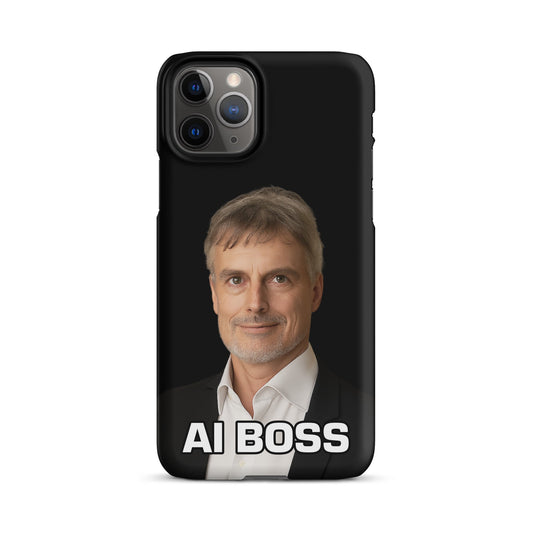 Image of the AI BOSS Jürgen Schmidhuber Snap Case for iPhone iPhone 11 Pro.