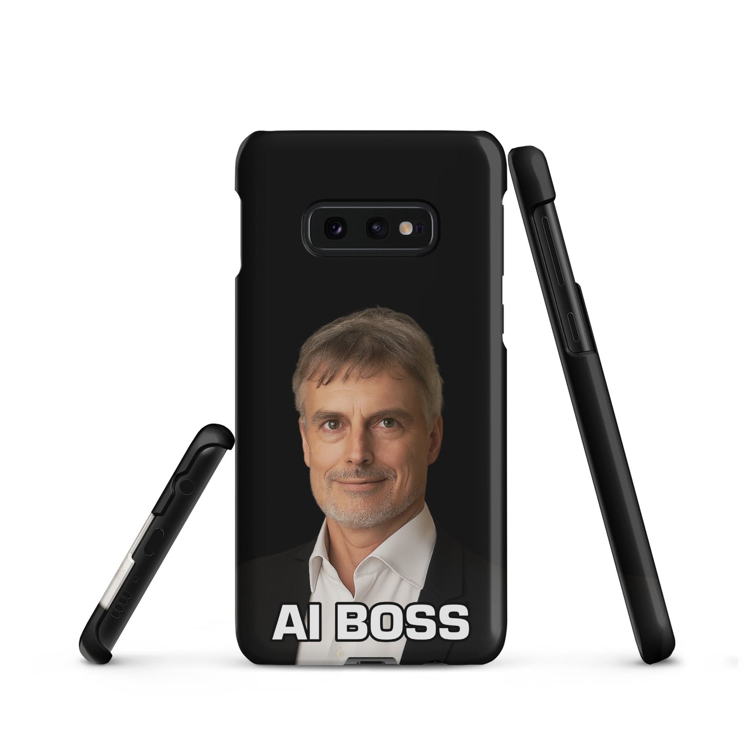 Image of the AI BOSS Jürgen Schmidhuber Snap Case for Samsung Samsung Galaxy S10e.
