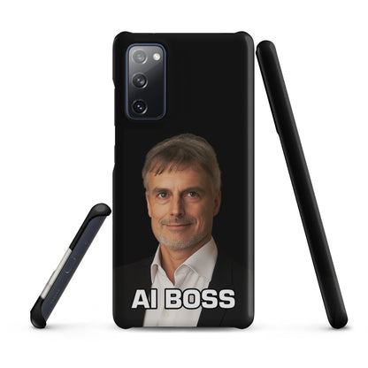 Image of the AI BOSS Jürgen Schmidhuber Snap Case for Samsung Samsung Galaxy S20 FE.