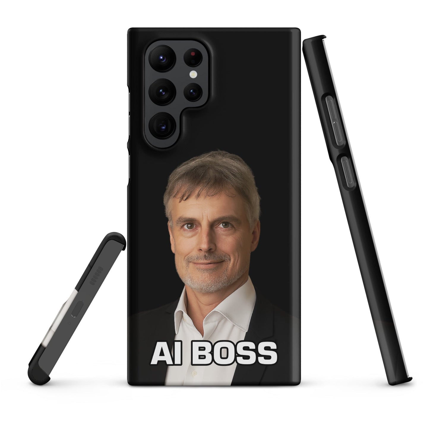 Image of the AI BOSS Jürgen Schmidhuber Snap Case for Samsung Samsung Galaxy S22 Ultra.