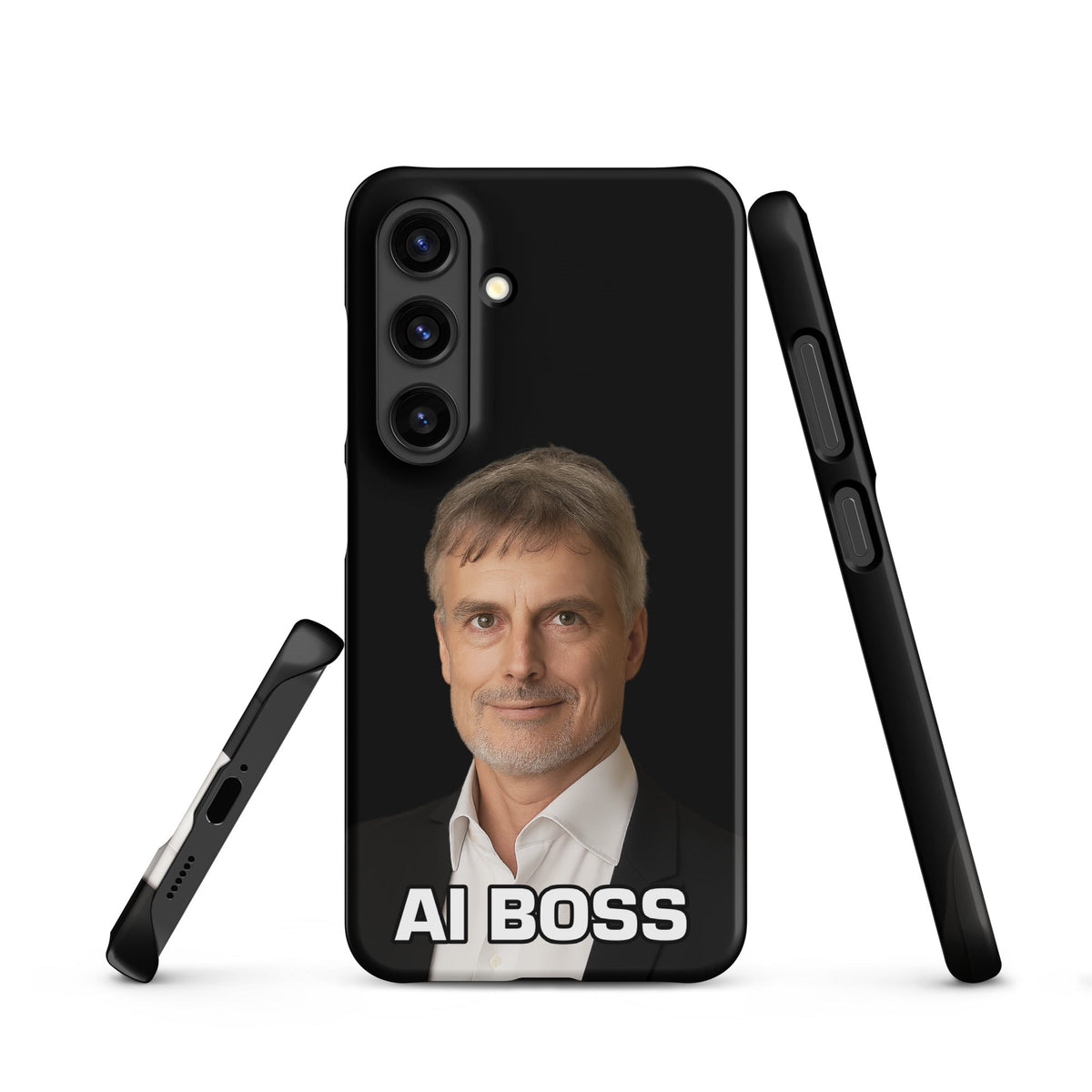 Image of the AI BOSS Jürgen Schmidhuber Snap Case for Samsung Samsung Galaxy S24.