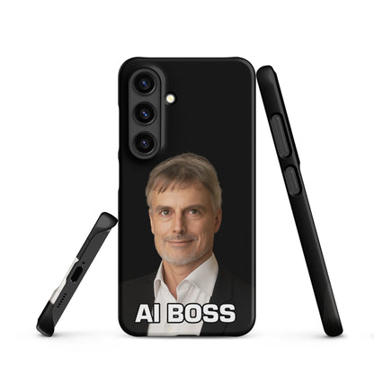 Image of the AI BOSS Jürgen Schmidhuber Snap Case for Samsung Samsung Galaxy S24.