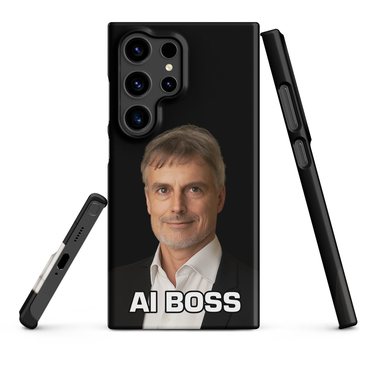 Image of the AI BOSS Jürgen Schmidhuber Snap Case for Samsung Samsung Galaxy S24 Ultra.