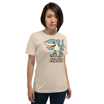 Image of the AI Brainrot Character TRALALERO TRALALUDIO T-Shirt.