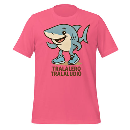 Image of the AI Brainrot Character TRALALERO TRALALUDIO T-Shirt Charity Pink / M.
