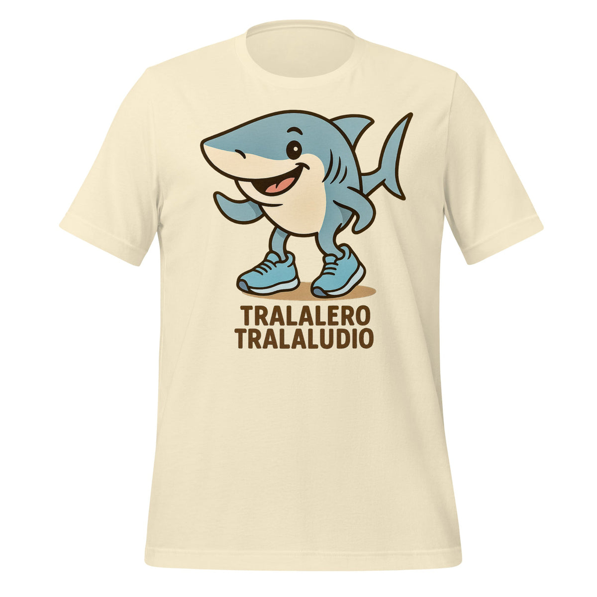 Image of the AI Brainrot Character TRALALERO TRALALUDIO T-Shirt Natural / M.