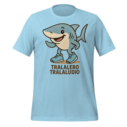 Image of the AI Brainrot Character TRALALERO TRALALUDIO T-Shirt Ocean Blue / M.