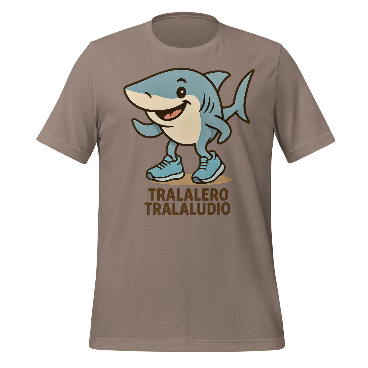 Image of the AI Brainrot Character TRALALERO TRALALUDIO T-Shirt Pebble / M.