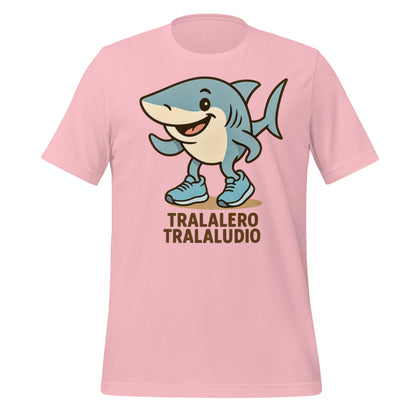 Image of the AI Brainrot Character TRALALERO TRALALUDIO T-Shirt Pink / M.