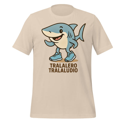 Image of the AI Brainrot Character TRALALERO TRALALUDIO T-Shirt Soft Cream / M.