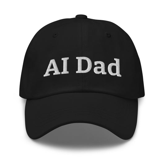 Image of the AI Dad Cap Black.