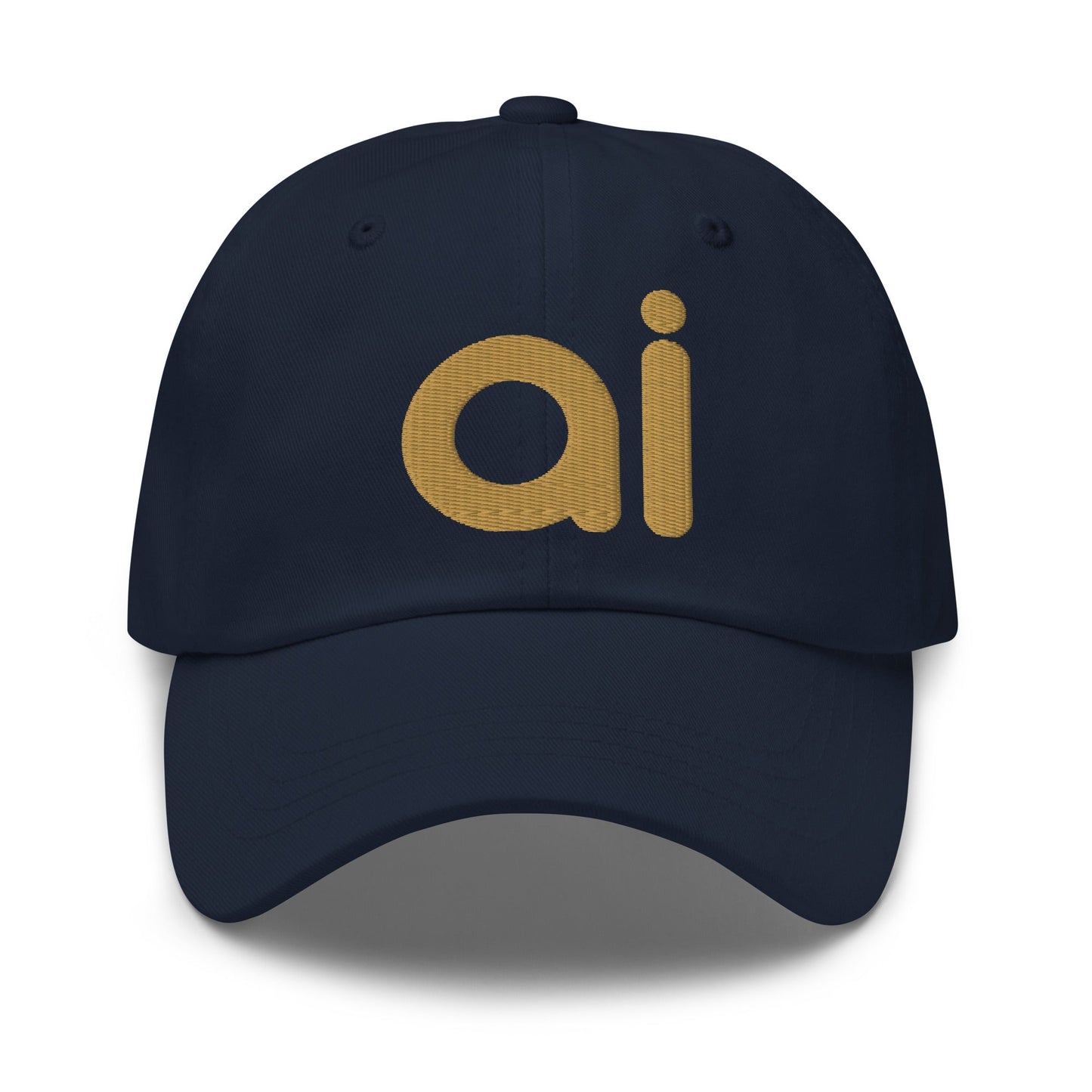Image of the ai Gold Cap Navy.