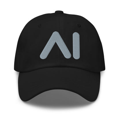 Image of the AI Gray Logo Cap Black.