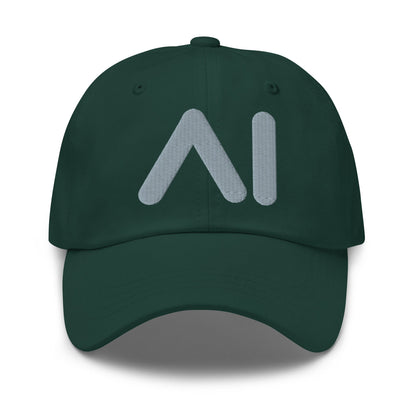 Image of the AI Gray Logo Cap Spruce.