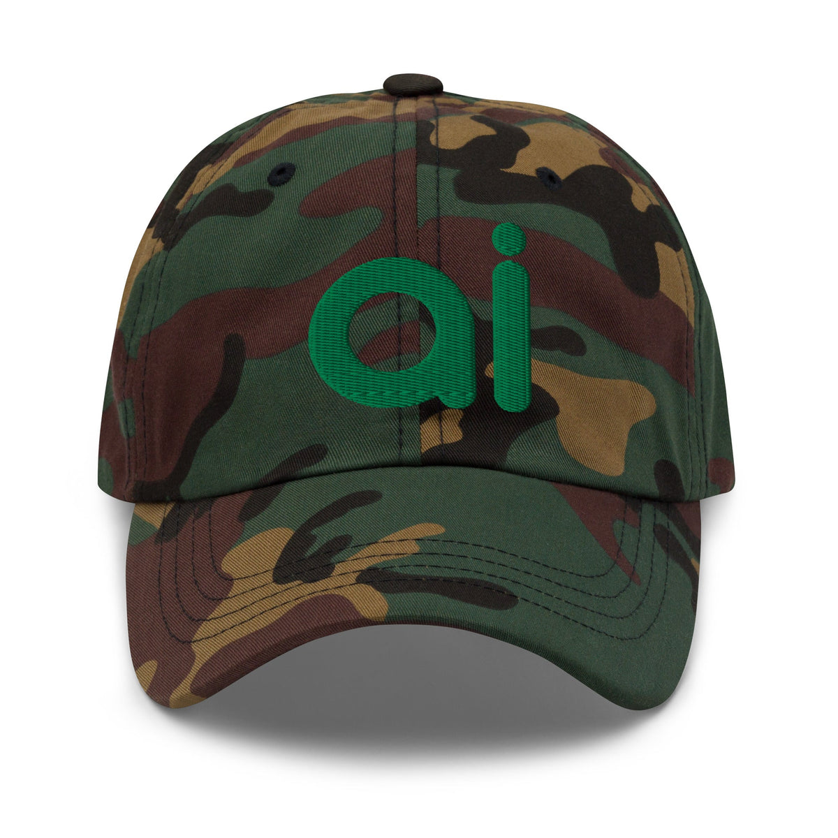 Image of the ai Green Cap Green Camo.