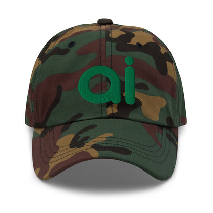 Image of the ai Green Cap Green Camo.